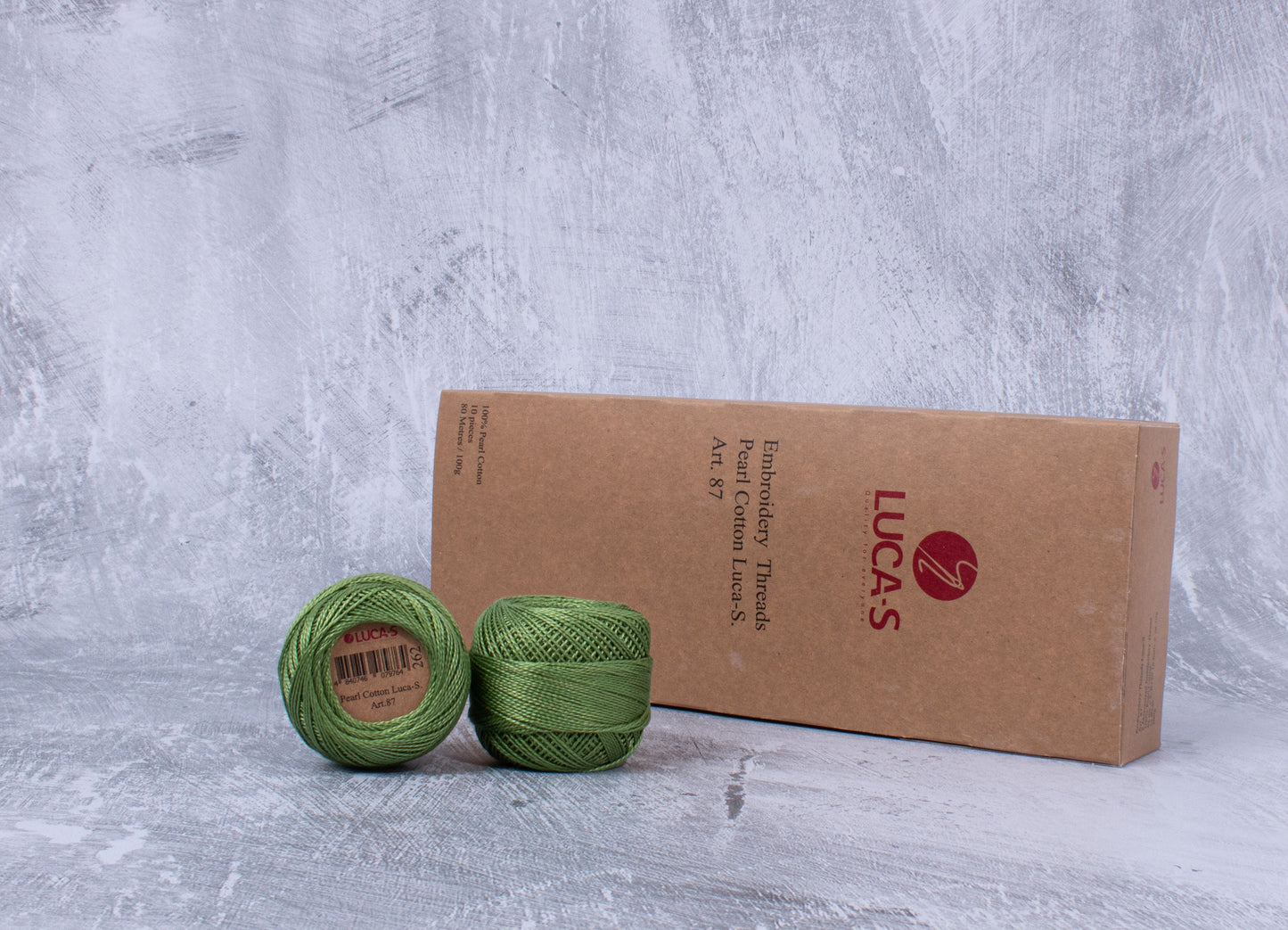 Pack of 10 Pearl Cotton Luca-S Color 262, Art. 87 - Embroidery Threads
