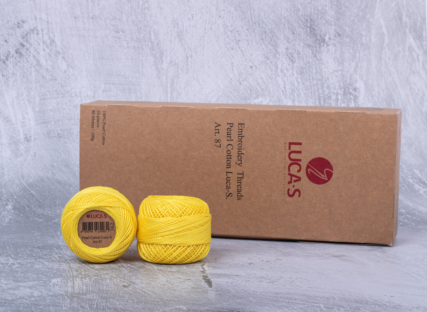 Pack of 10 Pearl Cotton Luca-S Color 362, Art. 87 - Embroidery Threads