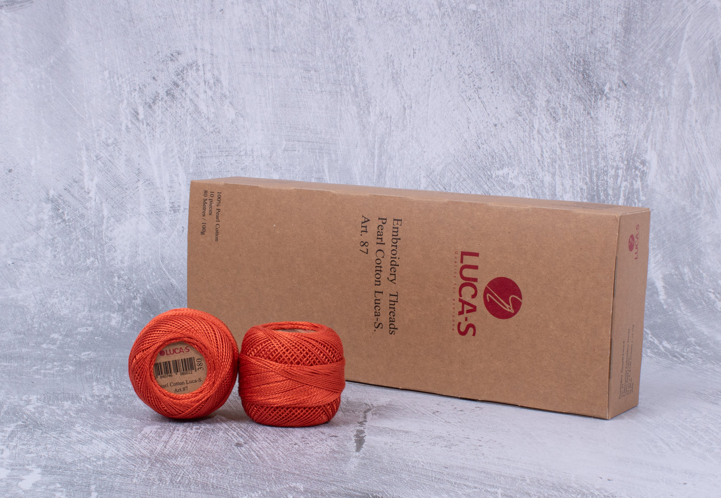 Pack of 10 Pearl Cotton Luca-S Color 380, Art. 87 - Embroidery Threads