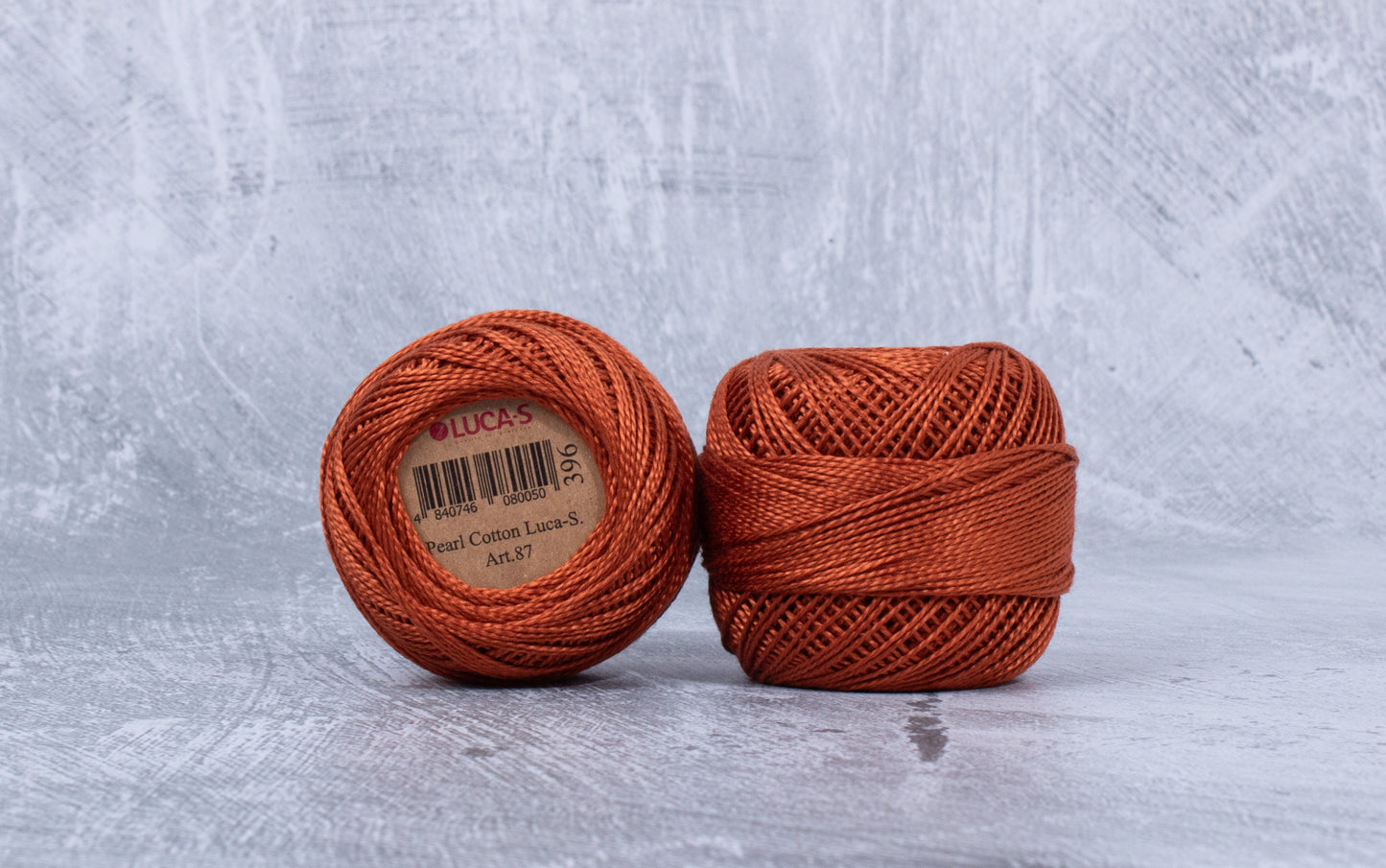 Pack of 10 Pearl Cotton Luca-S Color 396, Art. 87 - Embroidery Threads