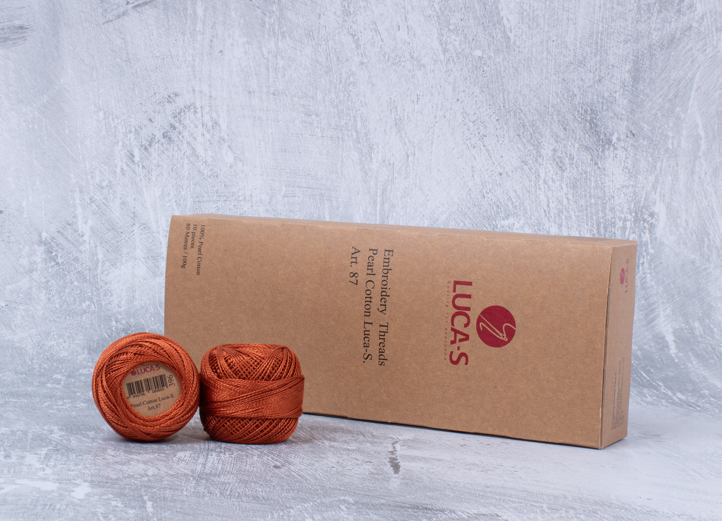 Pack of 10 Pearl Cotton Luca-S Color 396, Art. 87 - Embroidery Threads