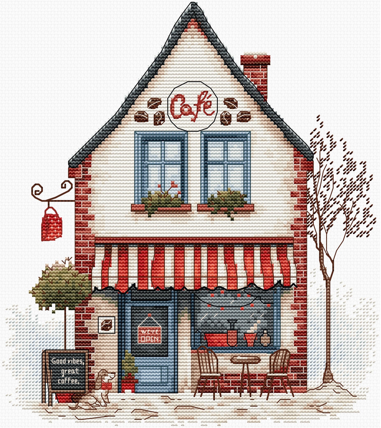 Cross Stitch Kit Luca-S - Welcome to Coffee! B1427