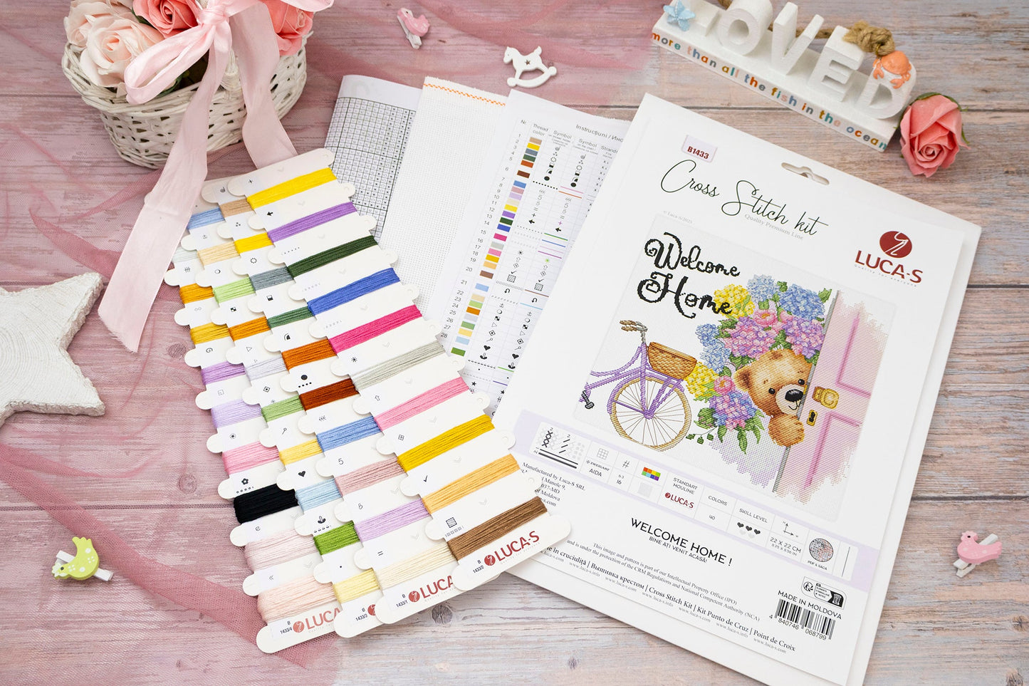 Cross Stitch Kit Luca-S -Welcome Home !, B1433