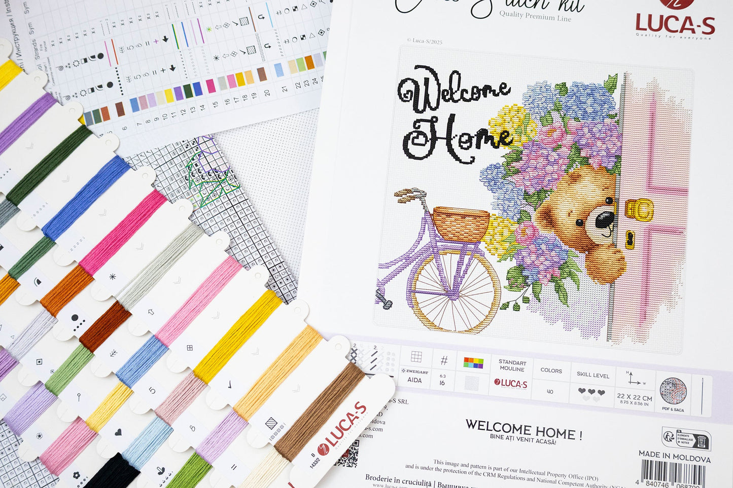 Cross Stitch Kit Luca-S -Welcome Home !, B1433