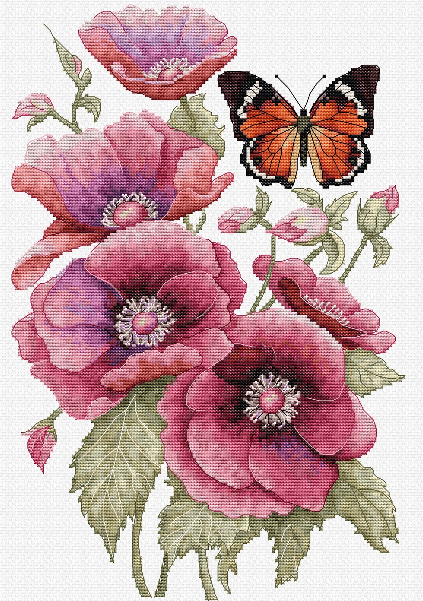 Cross Stitch Kit Luca-S - The Scent of Anemones, B7037