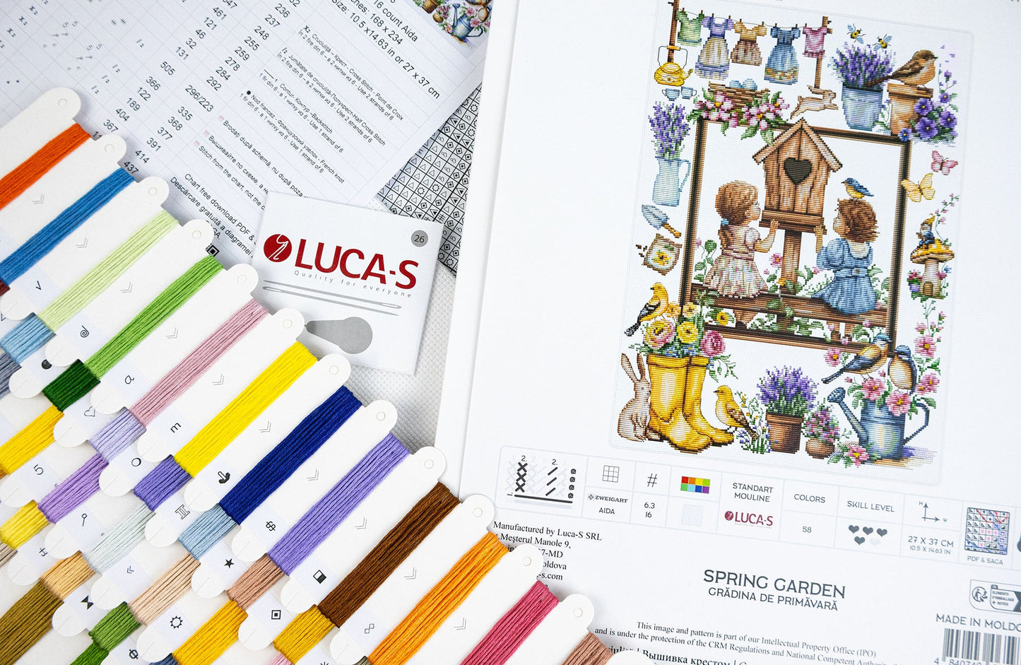 Cross Stitch Kit Luca-S - Spring Garden, B7047