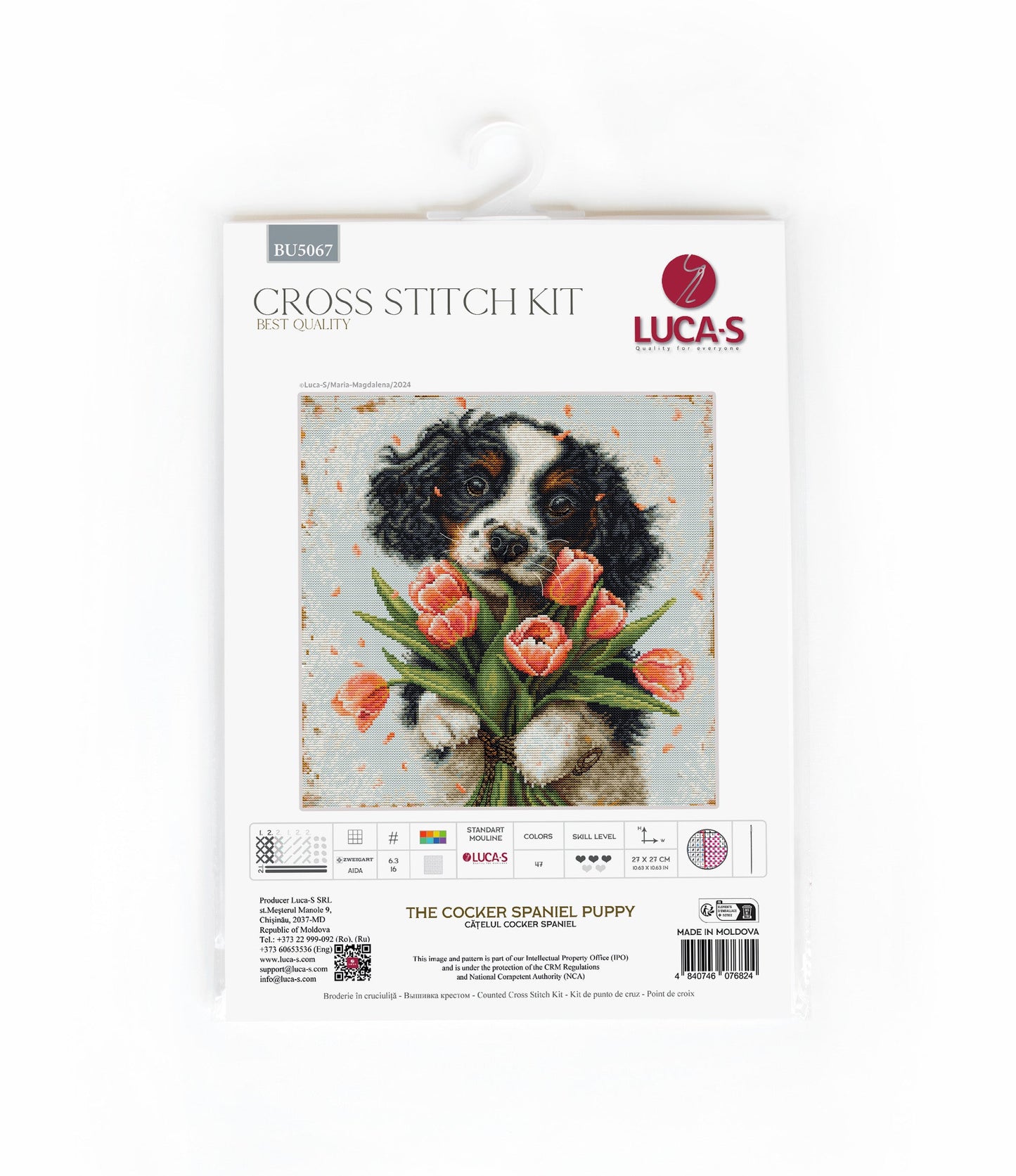 Cross Stitch Kit Luca-S - The Cocker Spaniel Puppy, BU5067