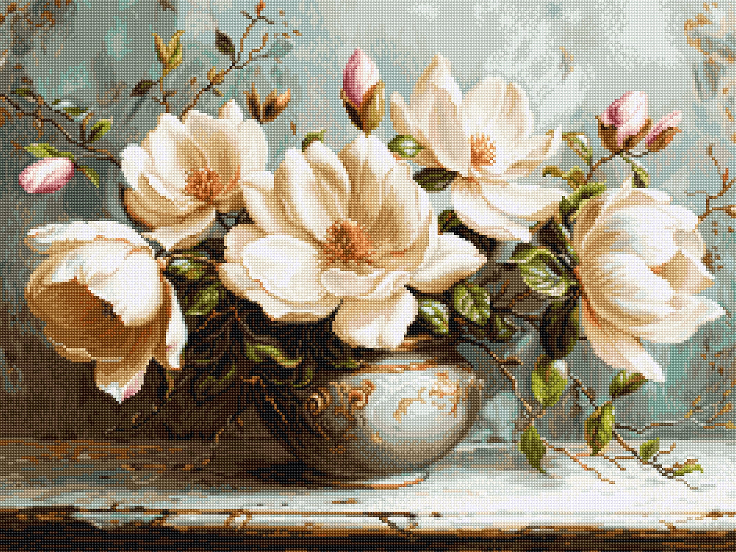 Petit Point Kit Luca-S GOLD - The Mysterious Magnolias , G707