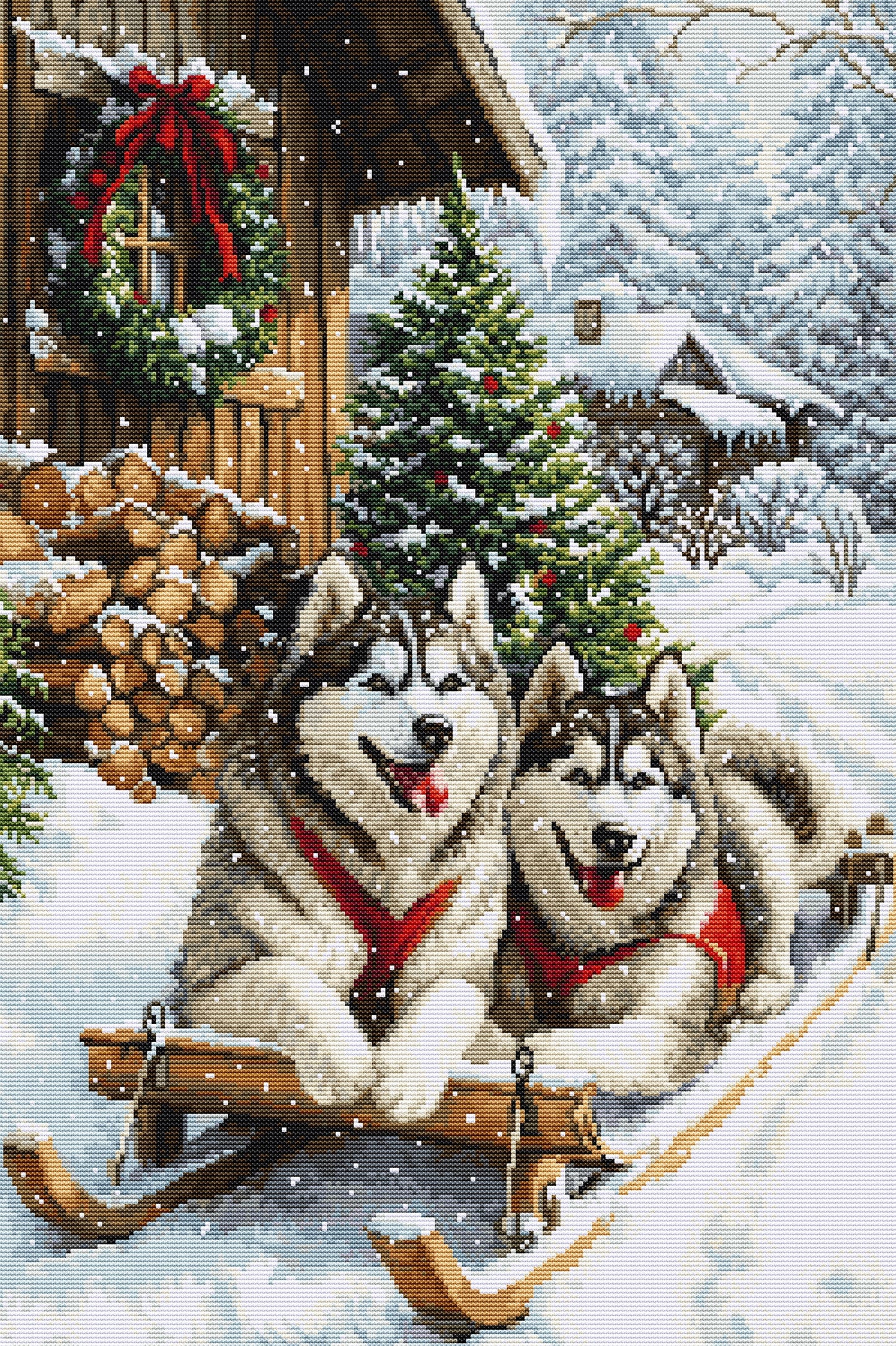 Petit Point Kit Luca-S - The Magic of the Nordic Winter, G722