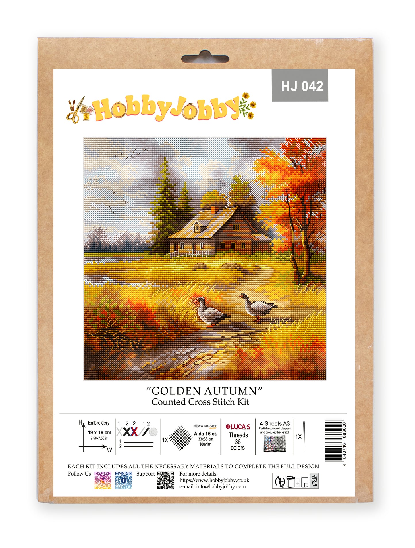 Cross Stitch Kit HobbyJobby - Golden Autumn