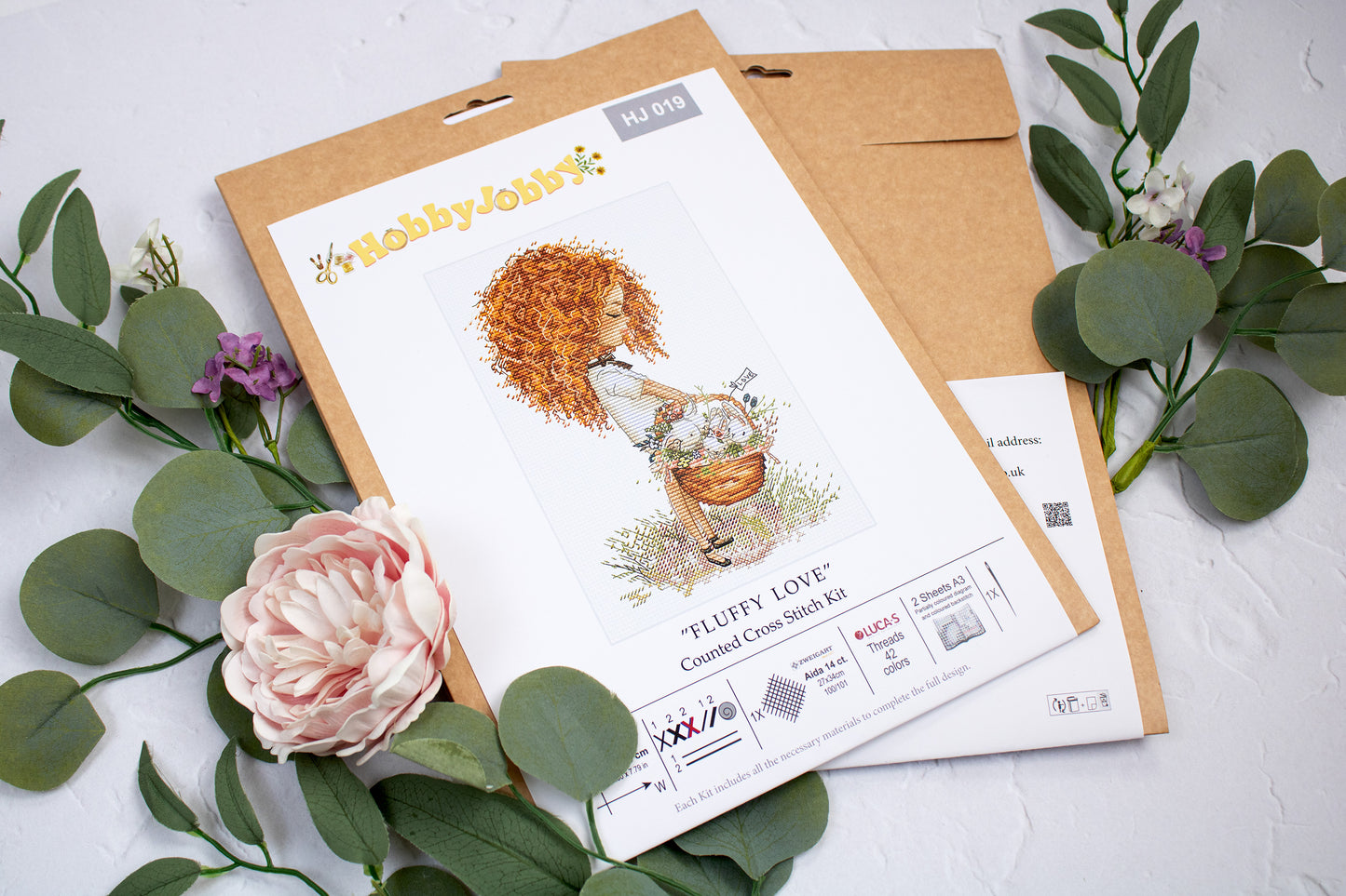 Cross Stitch Kit HobbyJobby - Fluffy Love