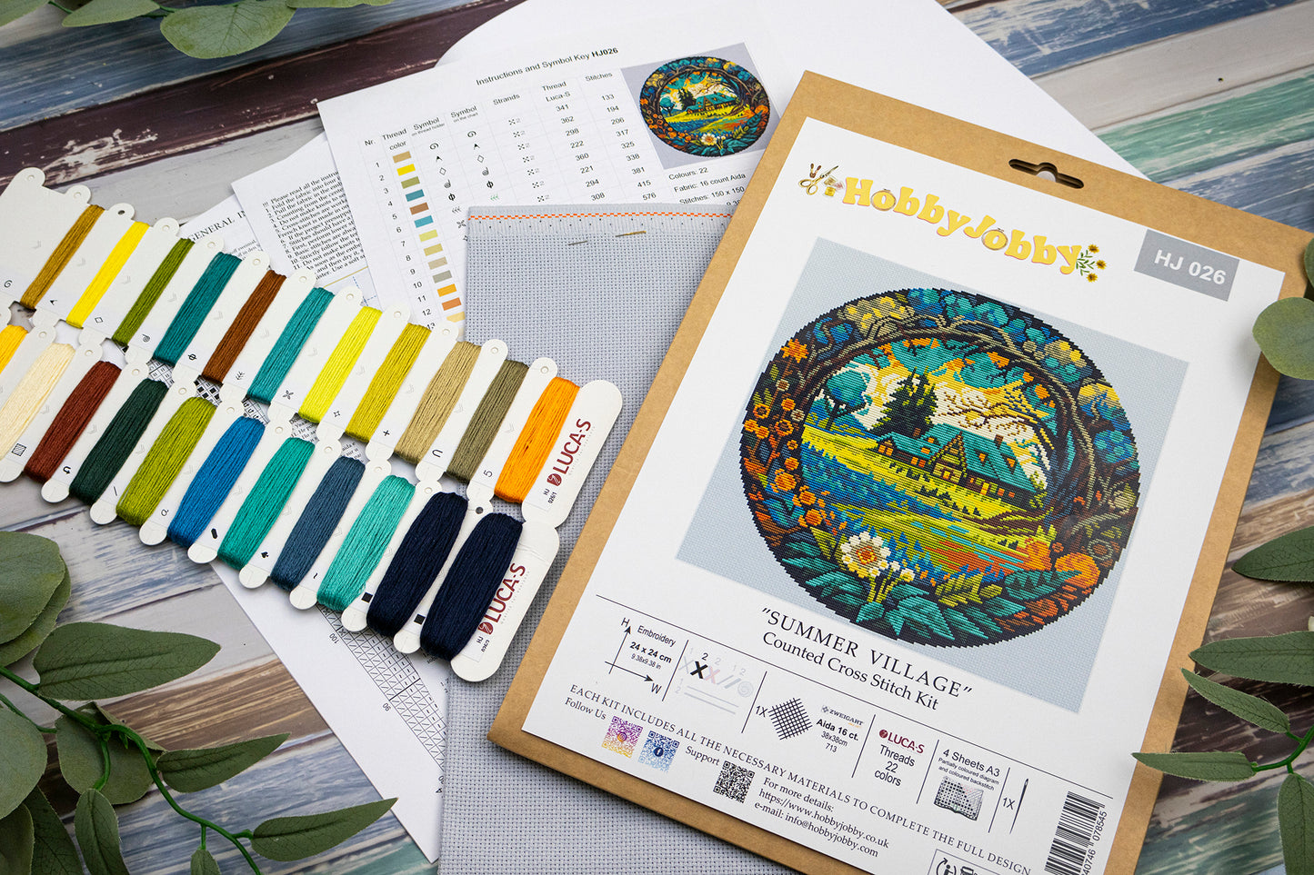 Cross Stitch Kit HobbyJobby - Summer Village