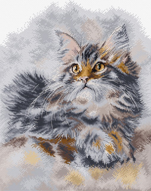 Cross Stitch Kit HobbyJobby - The Proud Cat
