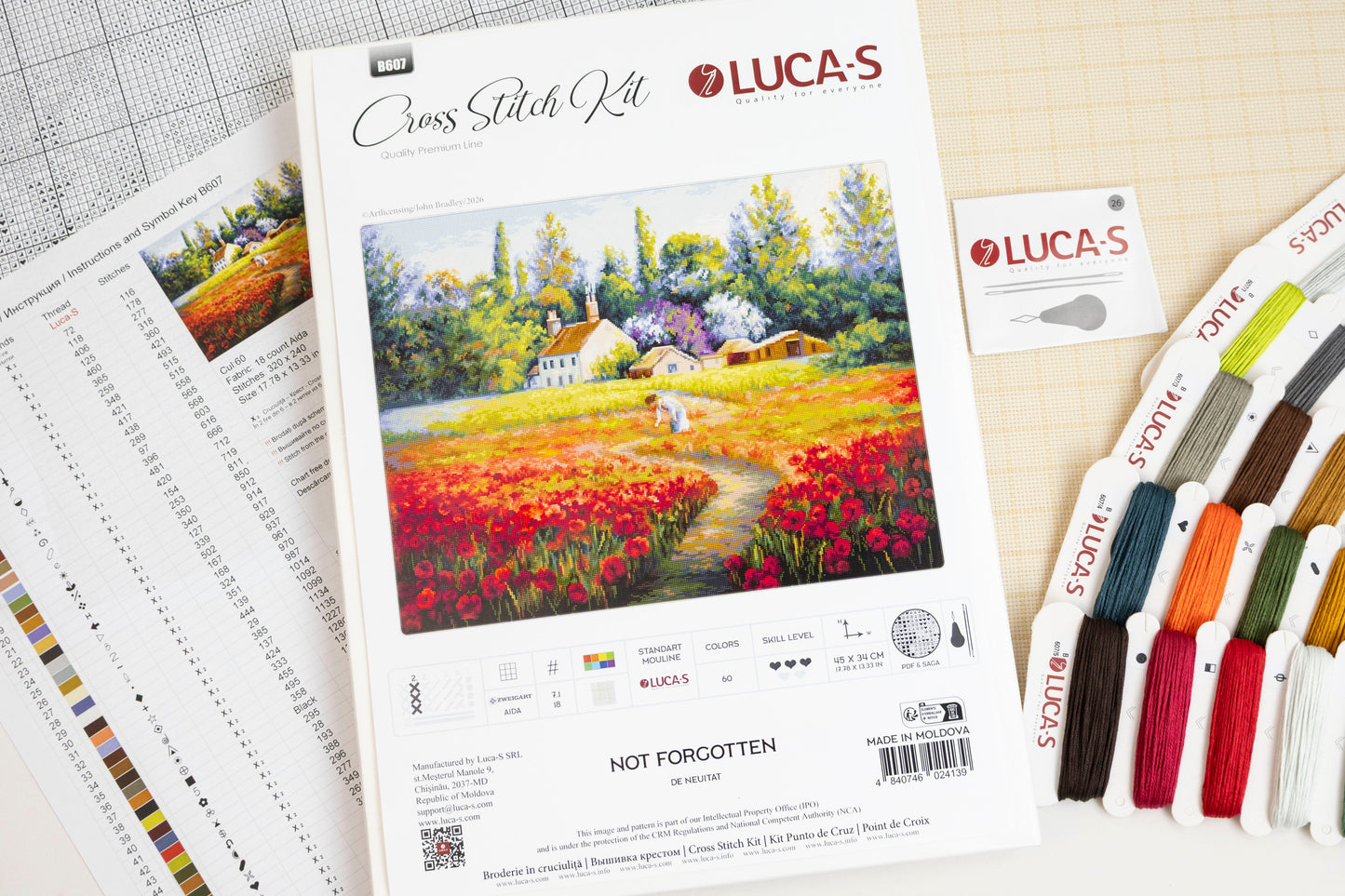 Cross Stitch Kit Luca-S - Not Forgotten, B607