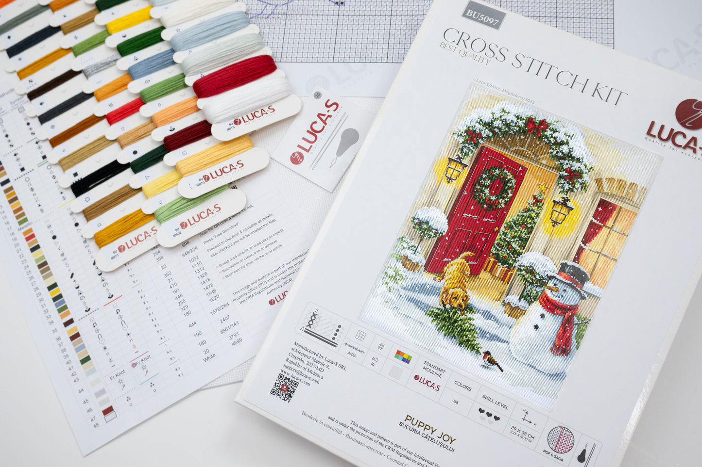 Cross Stitch Kit Luca-S - Puppy Joy, BU5097