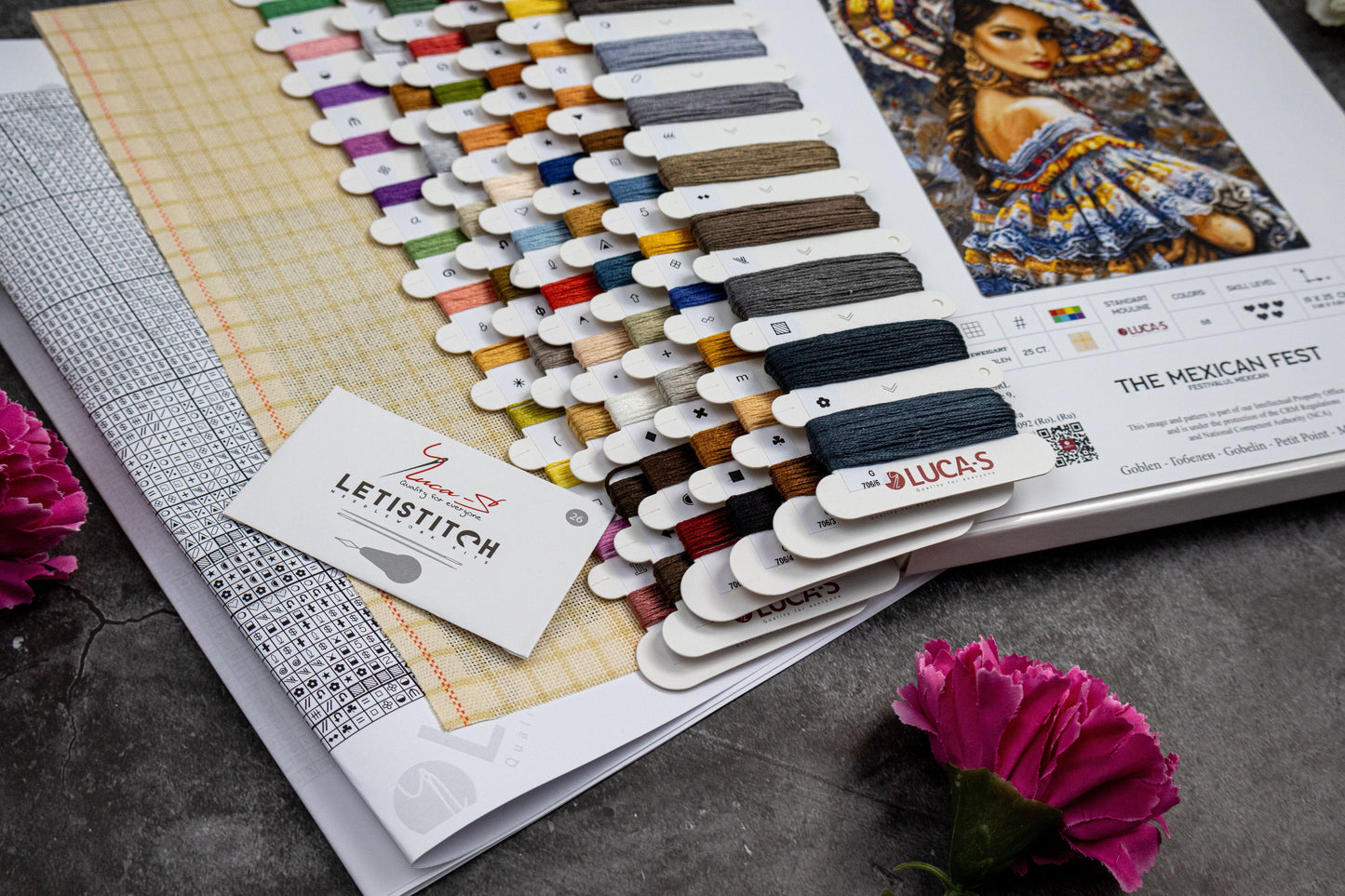 Petit Point Kit Luca-S GOLD - The Mexican Fest , G706