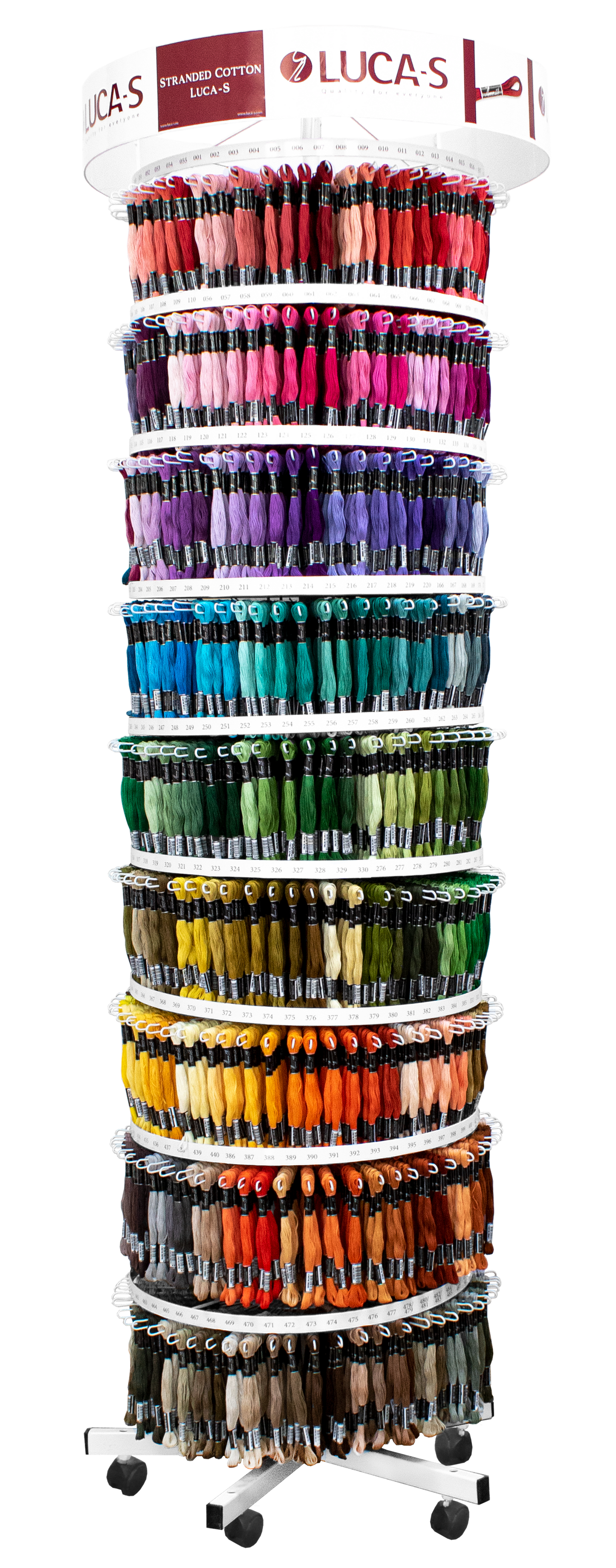 Luca-S Metal Stand, Rotating - Luca-S Stranded Cotton -  525 colors (12 Fill)