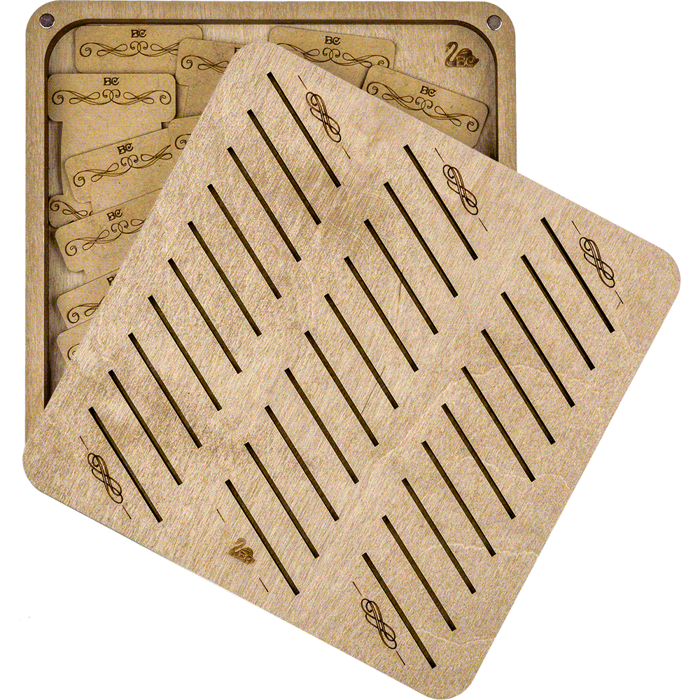 Storage Box for handcraft and 32 bobbins included Wonderland Crafts Organizer Box - HobbyJobby