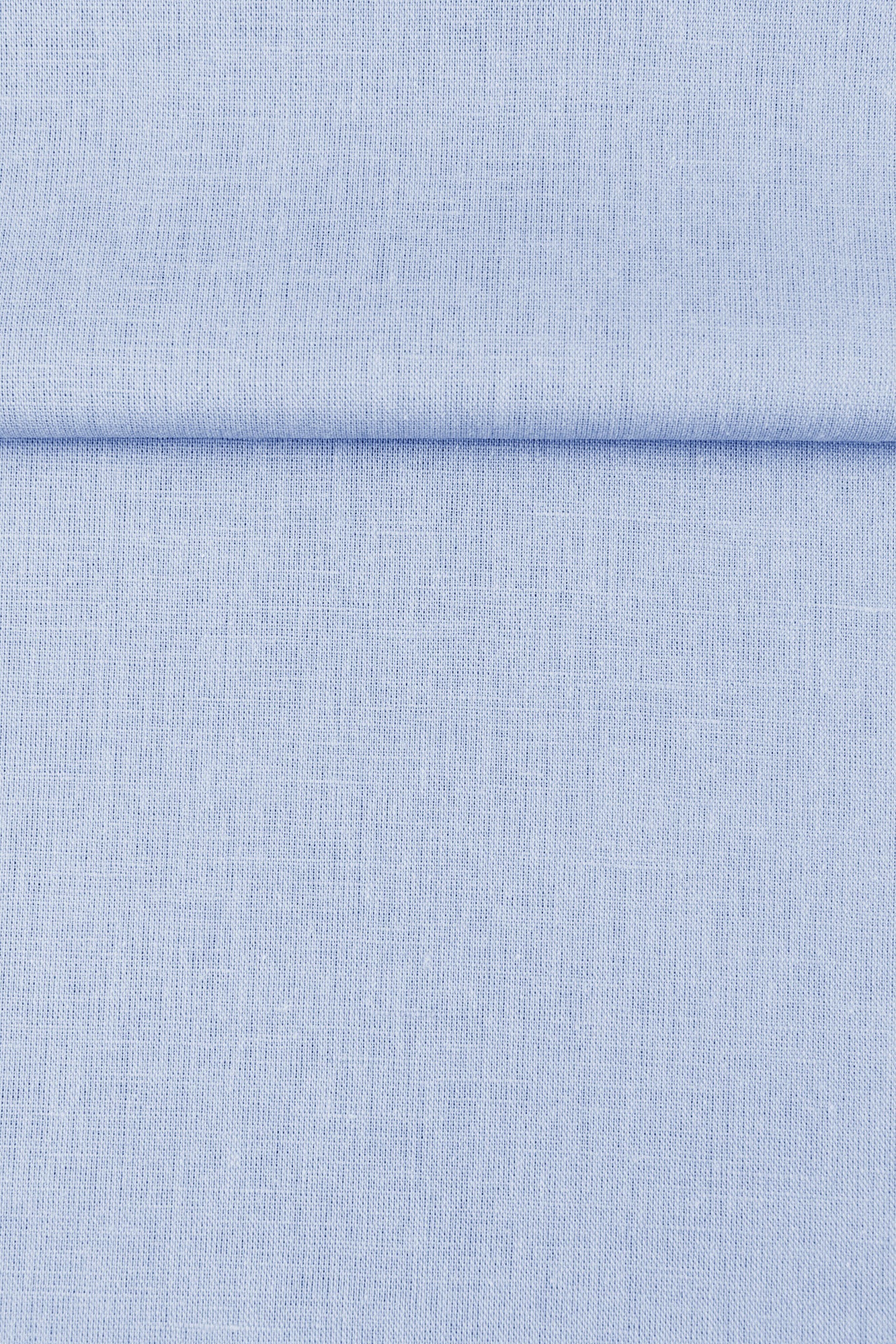 Luca-S Natural Pure Linen Wrinkled Fabric Light Blue Color