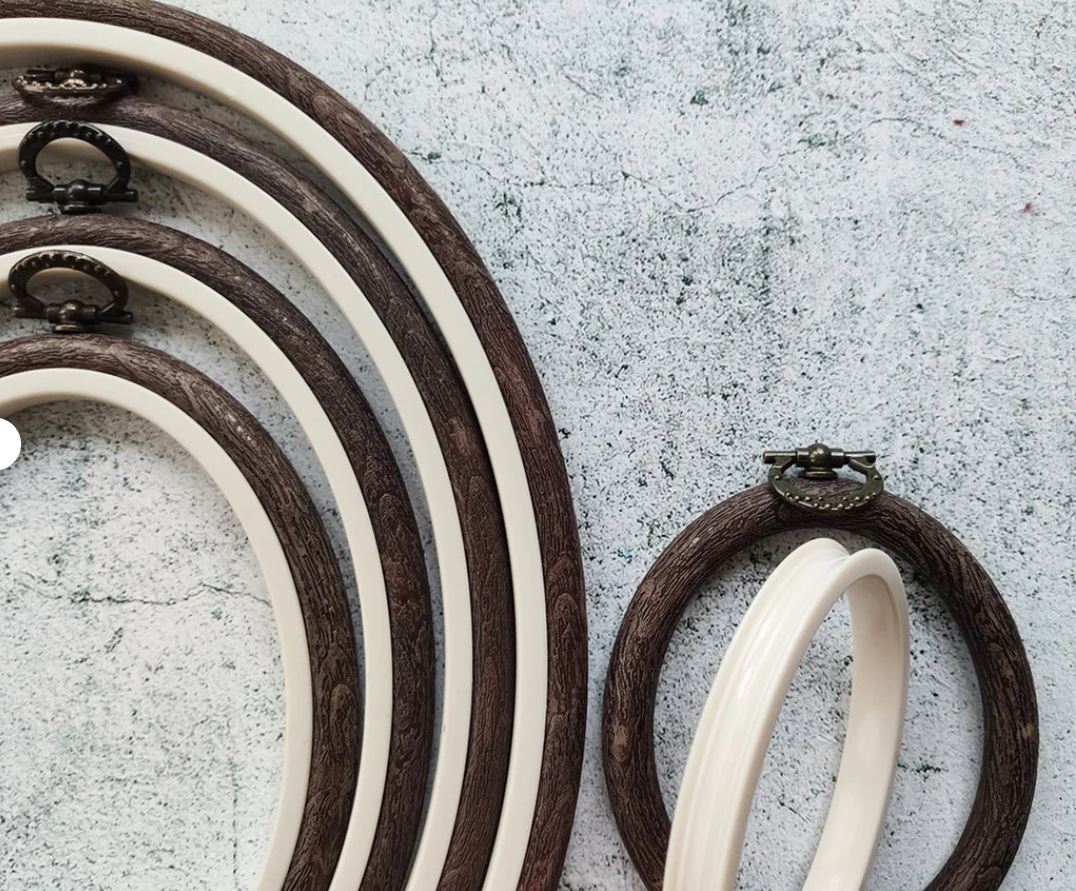 Transparent Embroidery Hoop - Oval Nurge Flexible Hoop