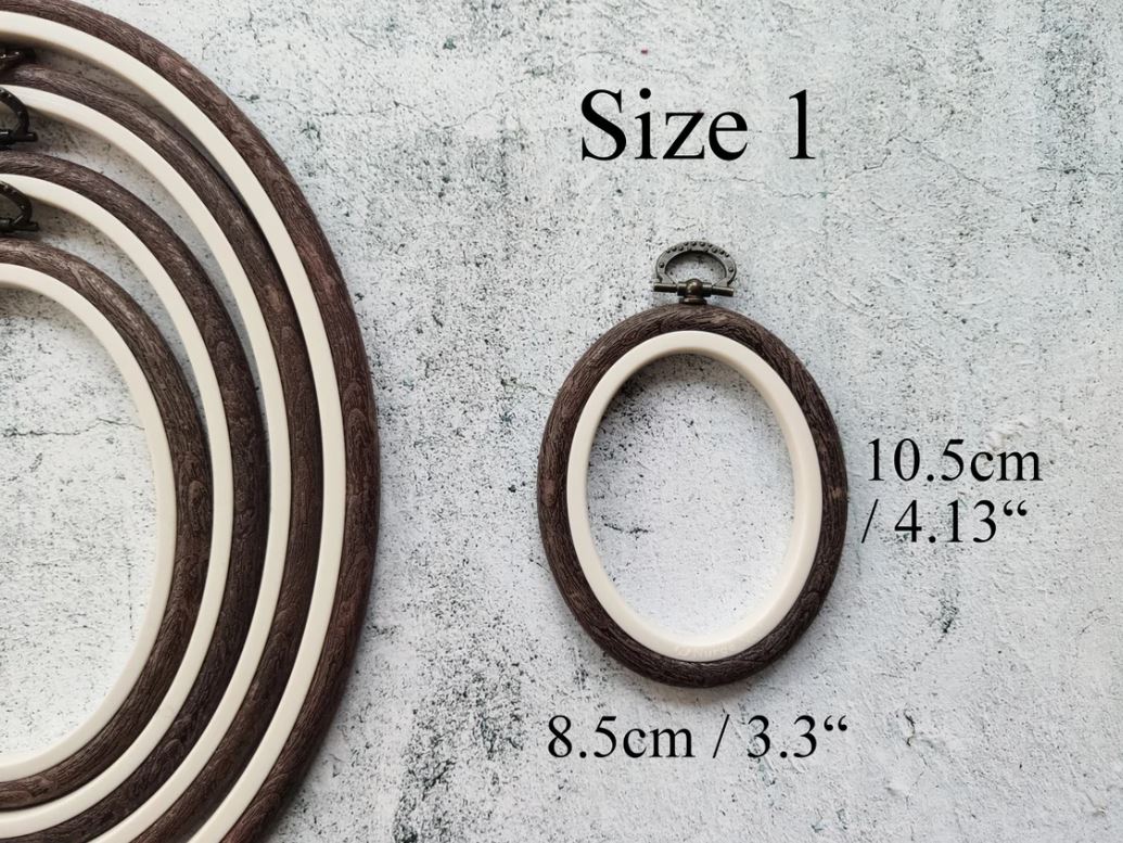 Transparent Embroidery Hoop - Oval Nurge Flexible Hoop