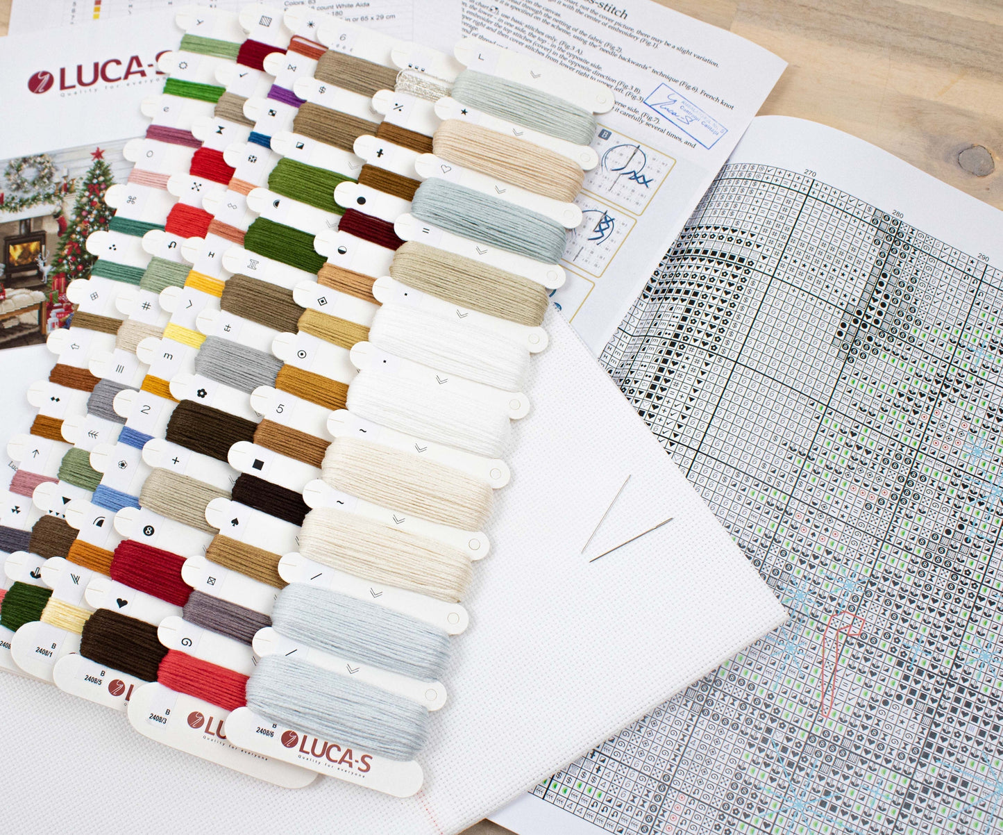 Cross Stitch Kit Luca-S - Santa Interior, B2408