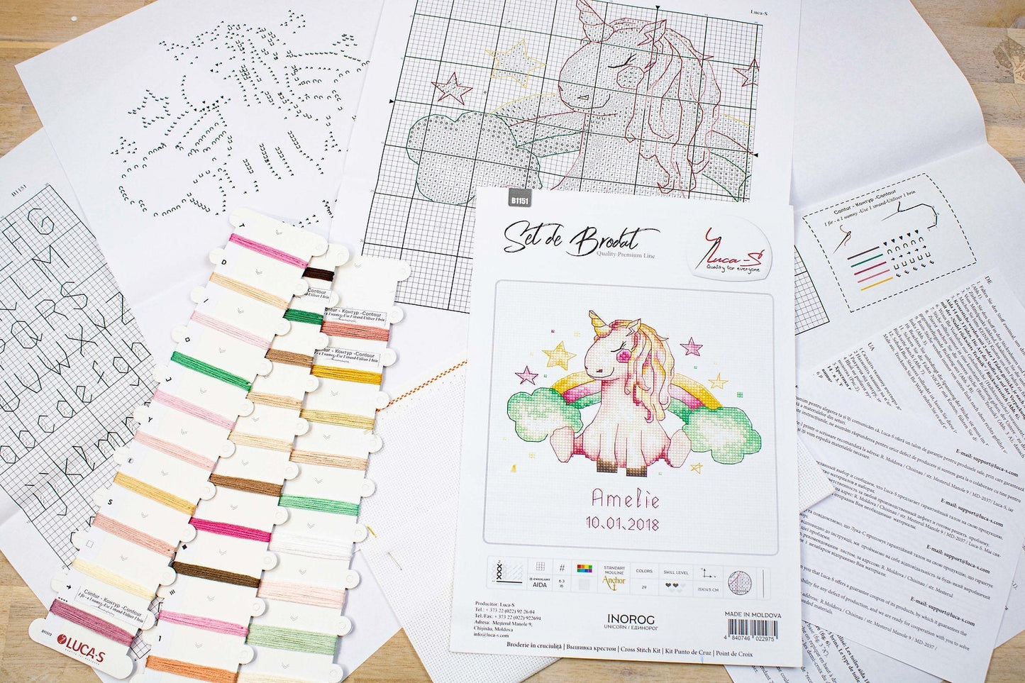 Cross Stitch Kit Luca-S - Unicorn, B1151