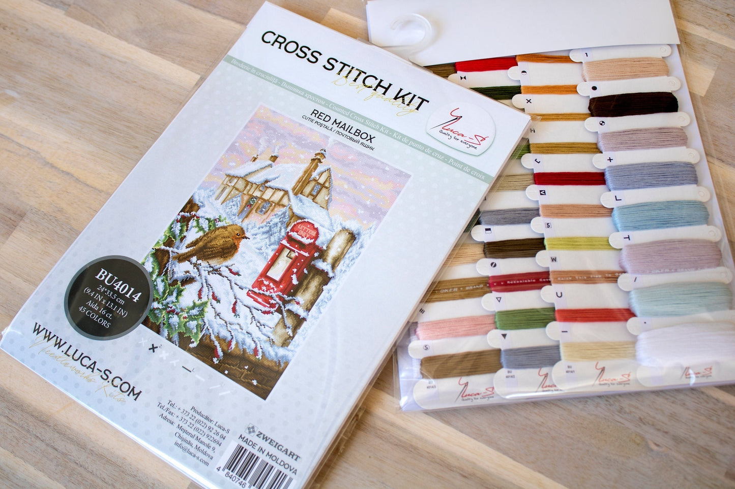 Cross Stitch Kit Luca-S - Red Mail Box, BU4014