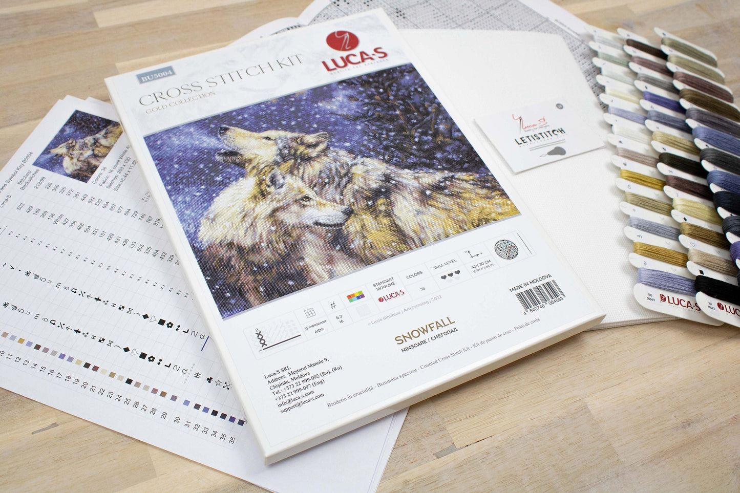 Cross Stitch Kit Luca-S - Snowfall, BU5004
