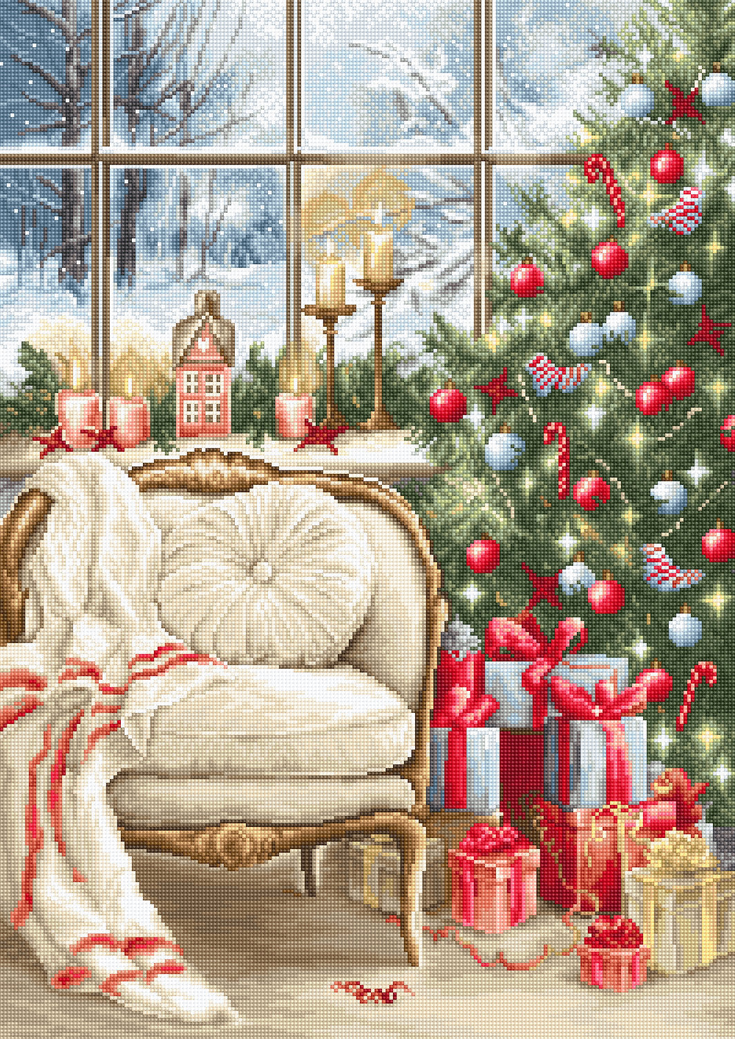 Petit Point Kit Luca-S - Christmas Interior Design G599