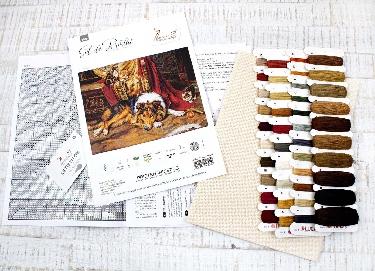 Cross Stitch Kit Luca-S - A Reluctant Companion, B585
