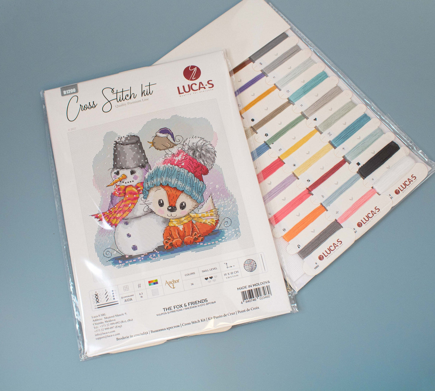 Cross Stitch Kit Luca-S - The Fox & Friends, B1200