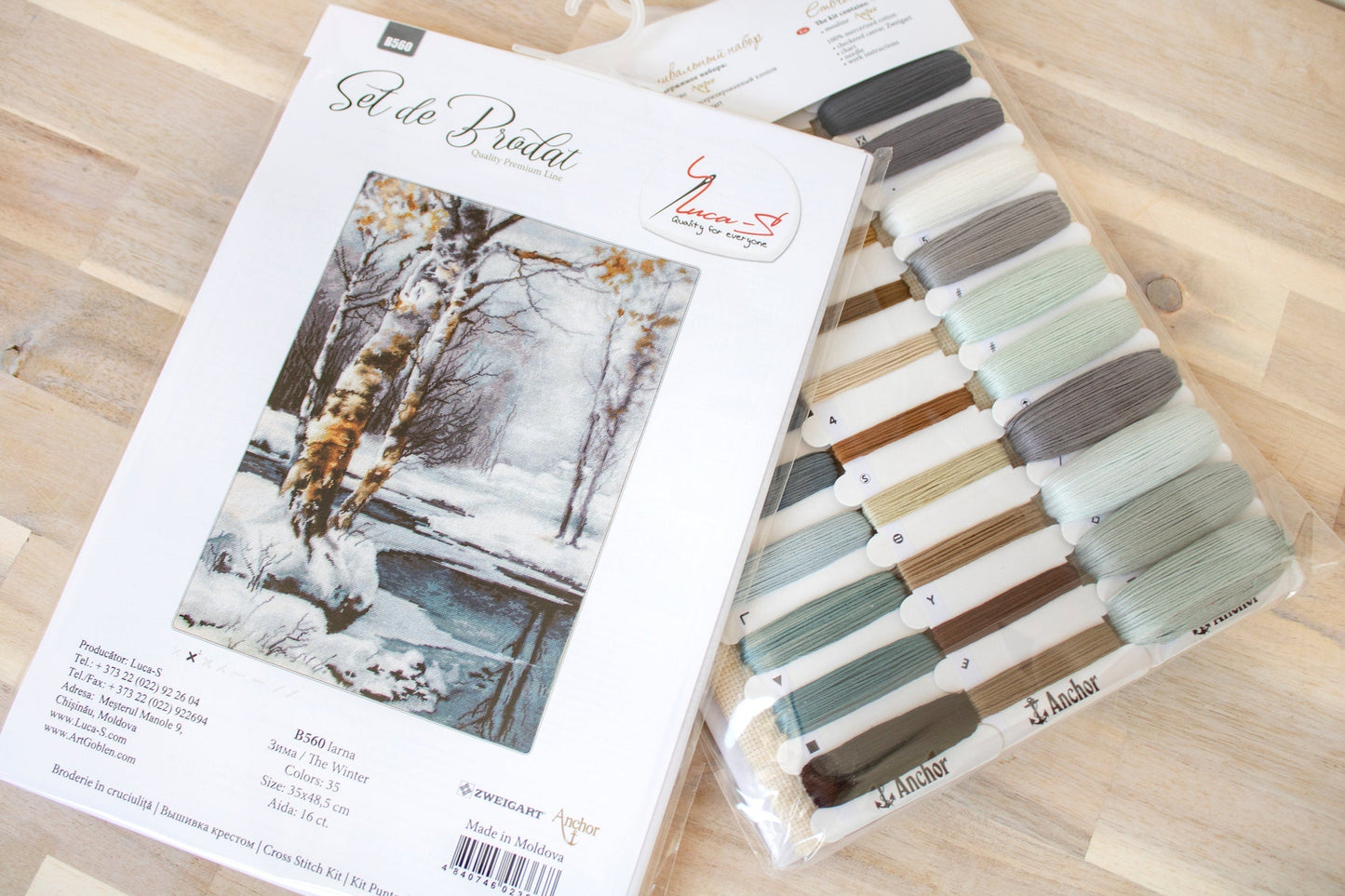 Cross Stitch Kit Luca-S - Winter Landscape, B560
