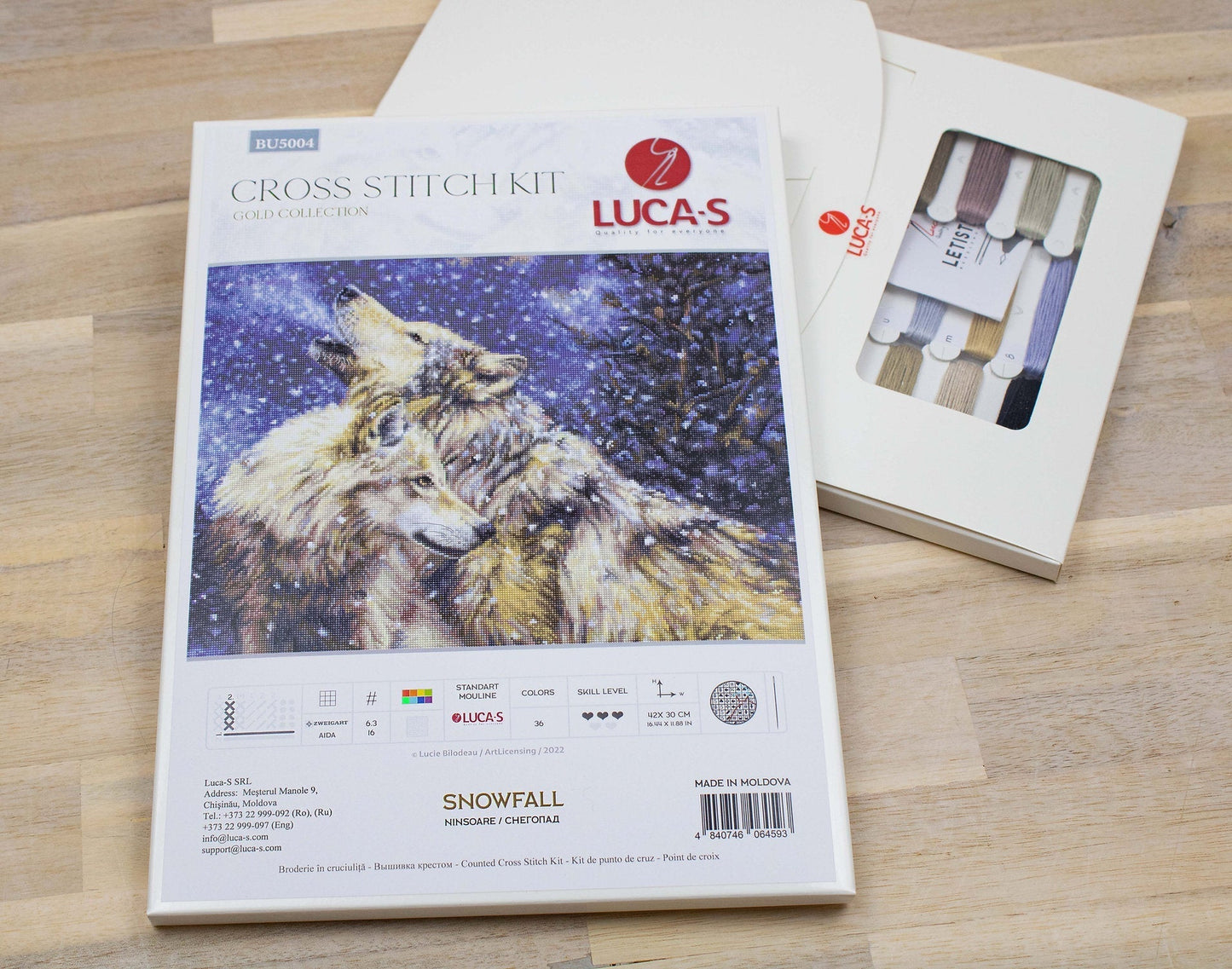 Cross Stitch Kit Luca-S - Snowfall, BU5004