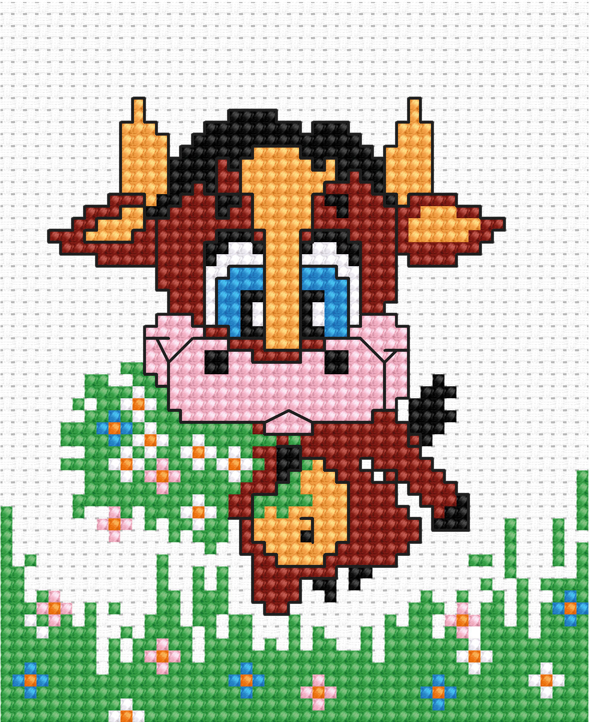 Cross Stitch Kit for Beginners - Kids Embroidery Kit B047
