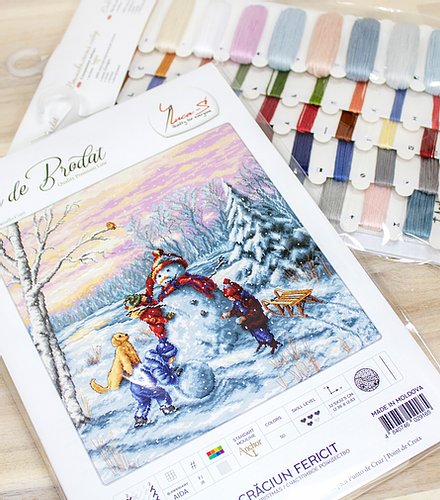 Cross Stitch Kit Luca-S - Merry Christmas, B2358