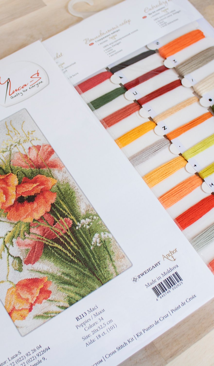 Cross Stitch Kit Luca-S - Poppies B213