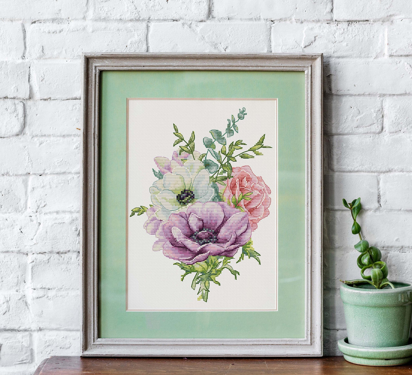 Cross Stitch Kit Luca-S - Anemone, B7017