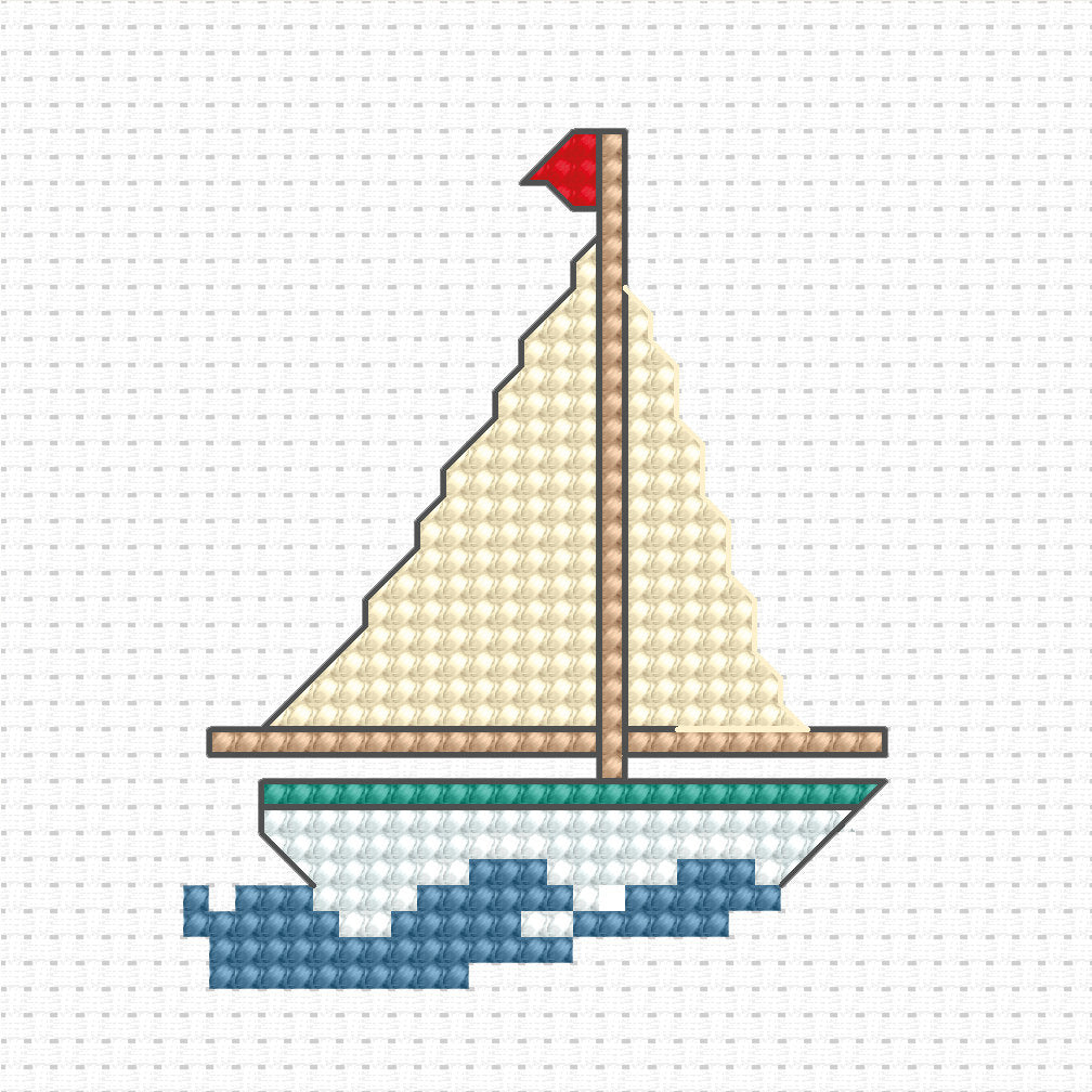 Cross Stitch Kit for Beginners - Kids Embroidery Kit B017