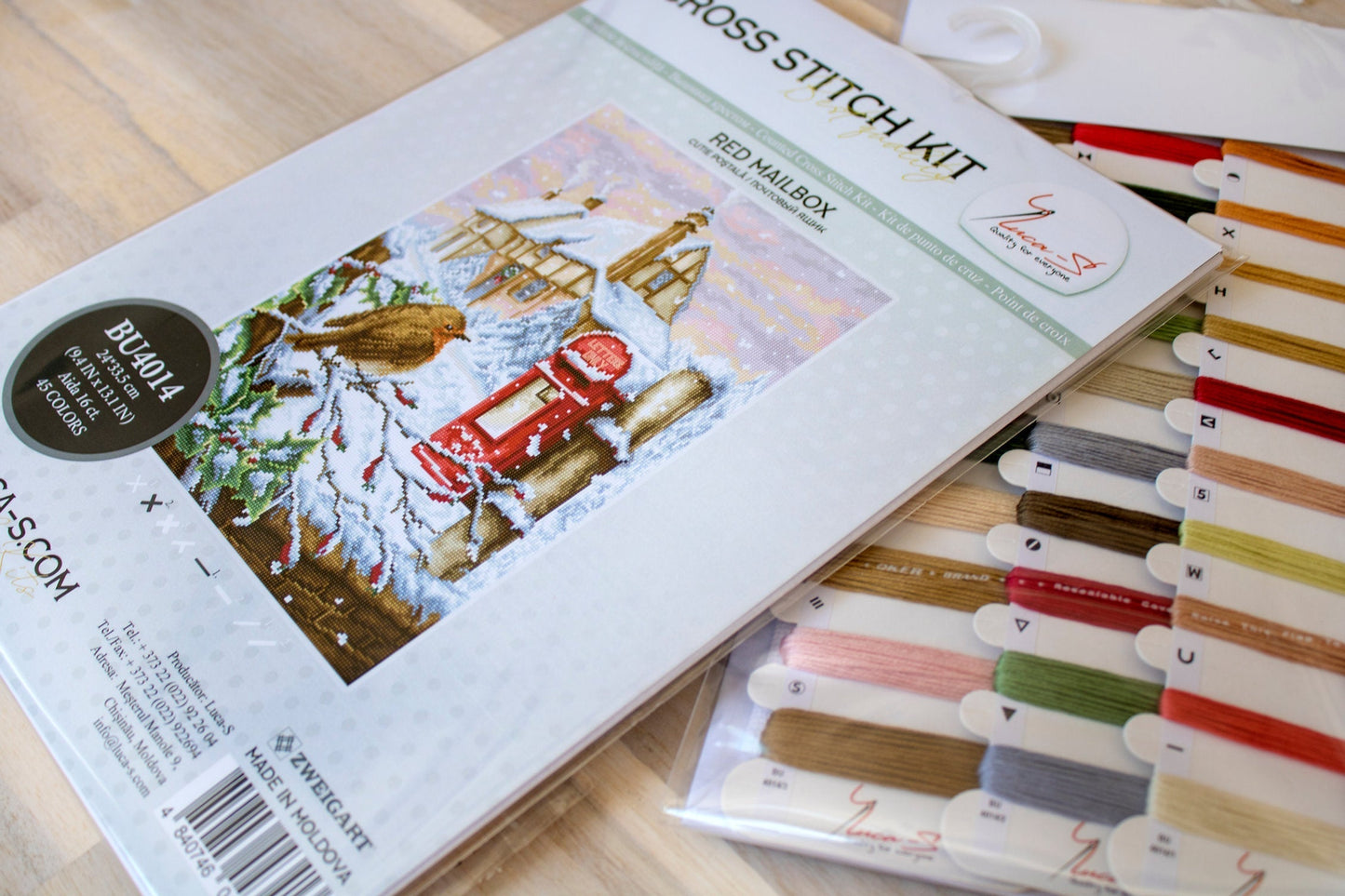 Cross Stitch Kit Luca-S - Red Mail Box, BU4014