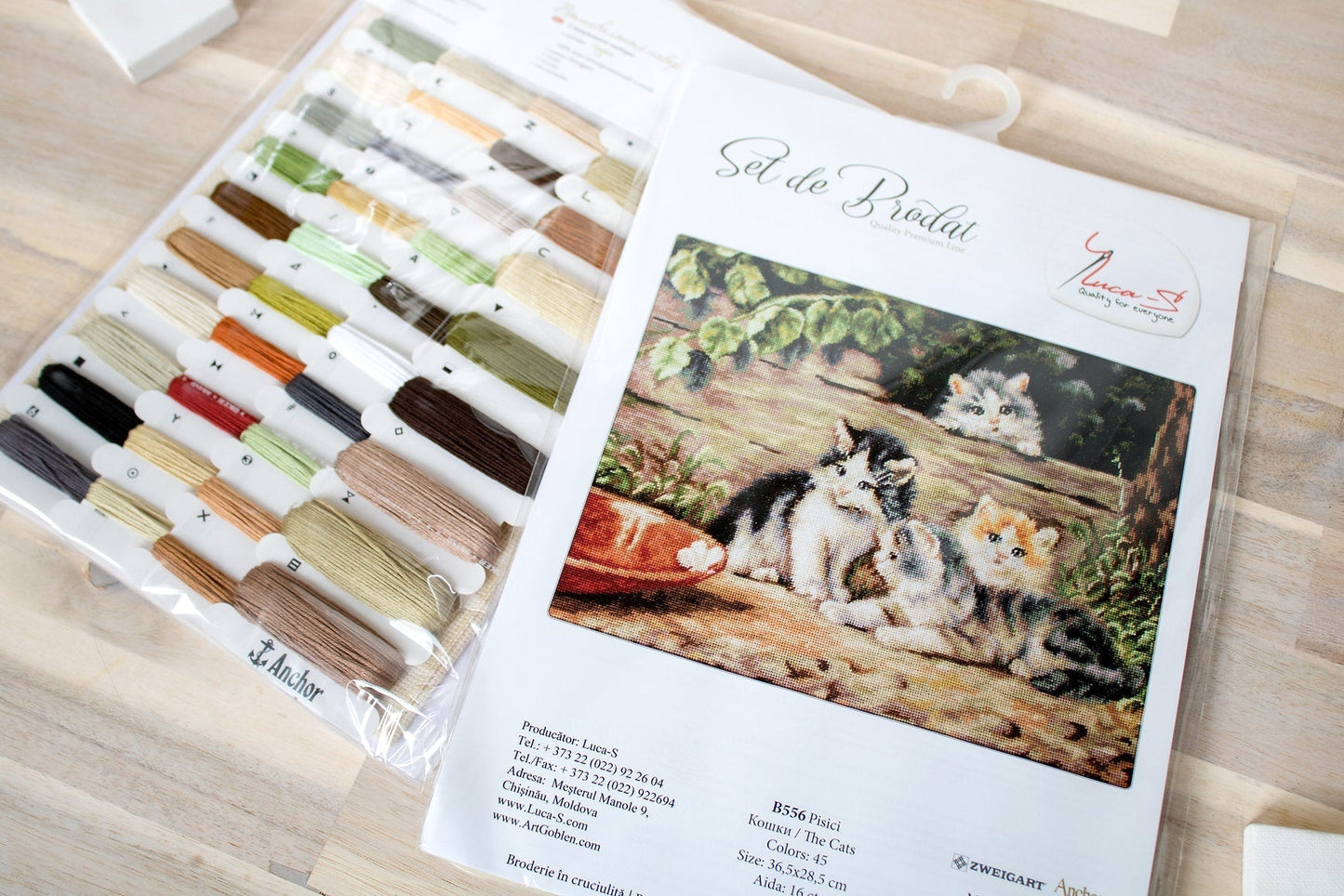 Cross Stitch Kit Luca-S - Kittens, B556