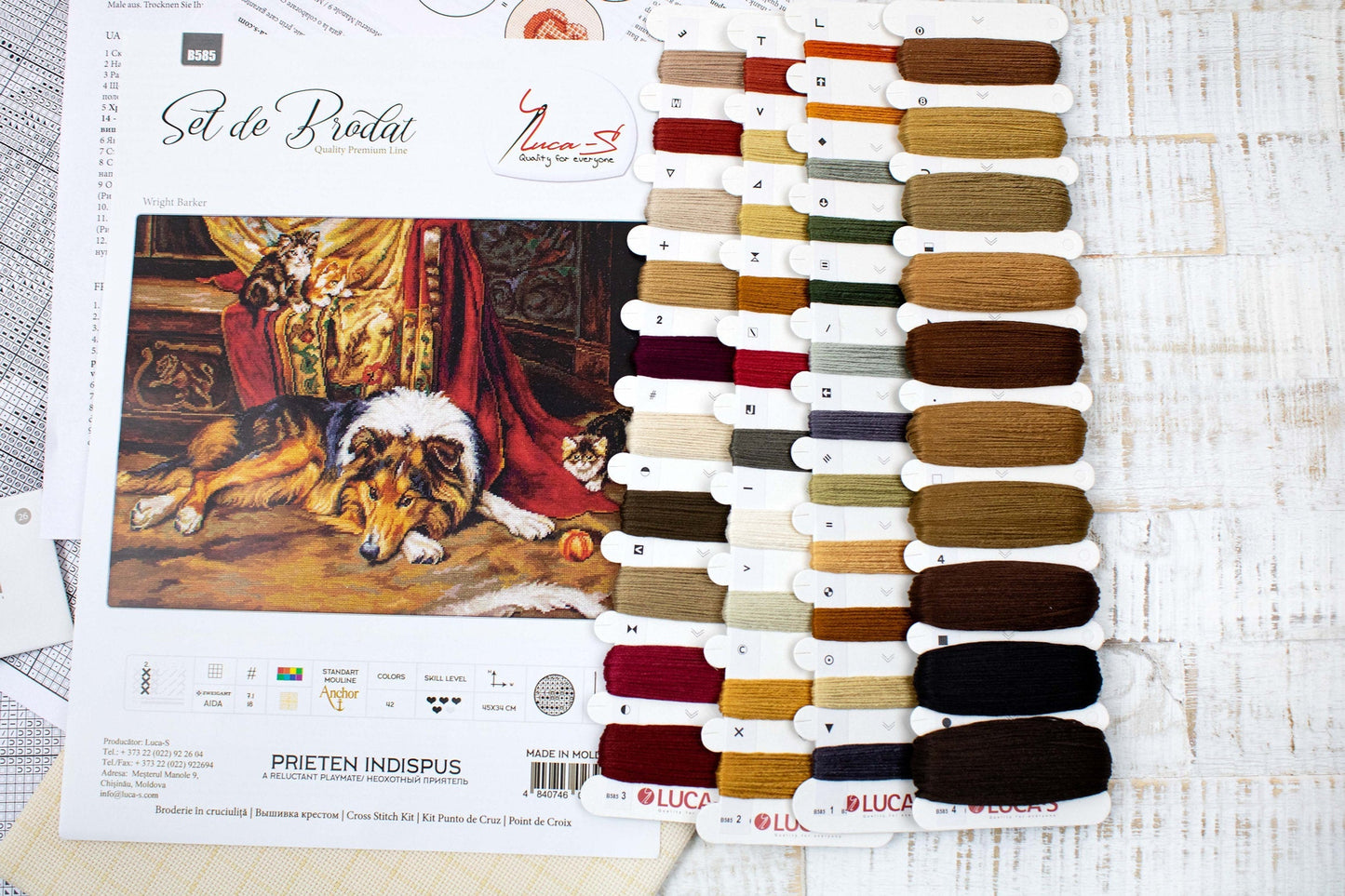 Cross Stitch Kit Luca-S - A Reluctant Companion, B585