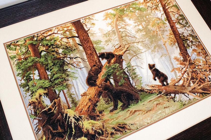 Cross Stitch Kit Luca-S - Morning in a Pine Forest, B452