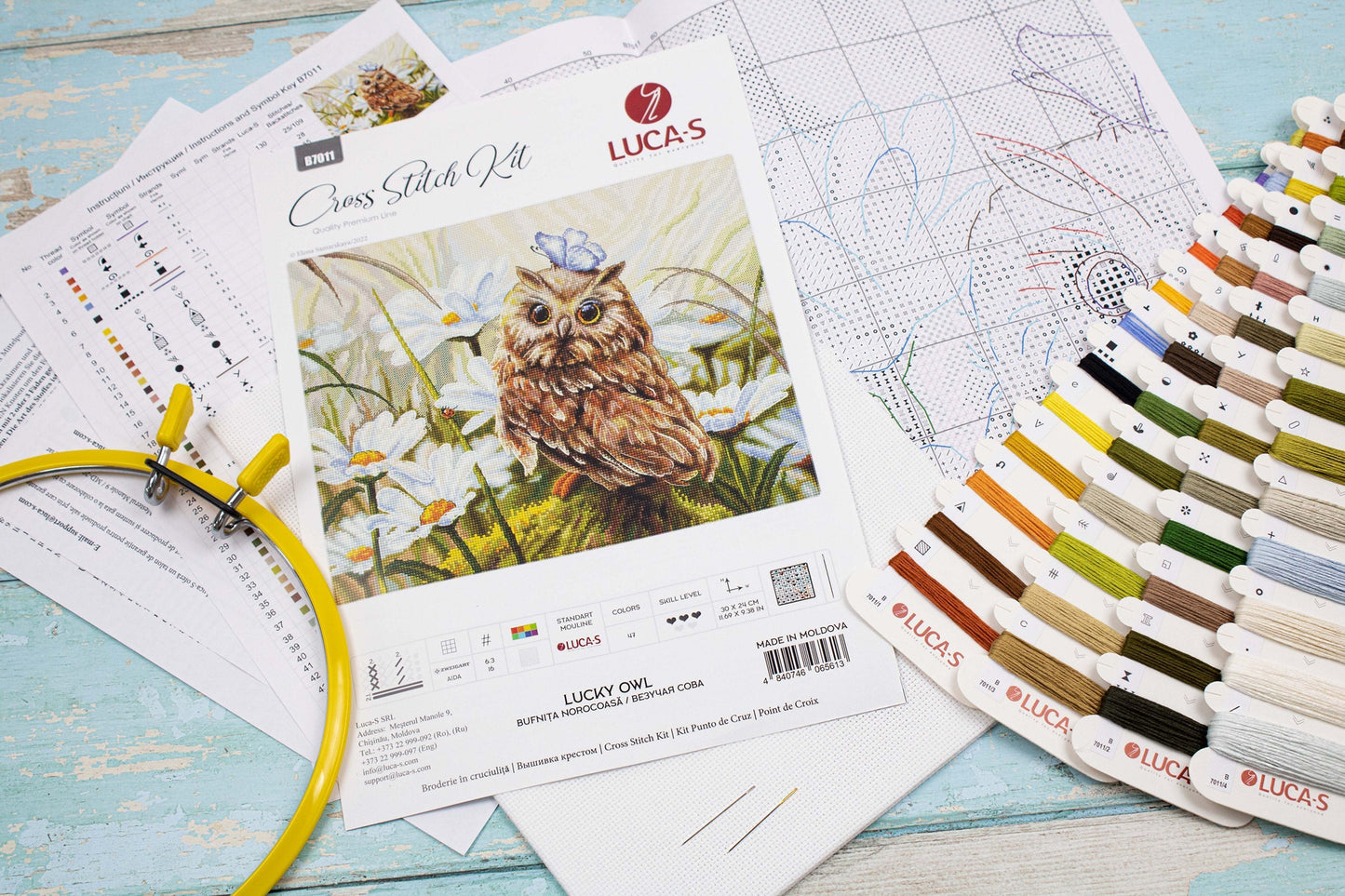 Cross Stitch Kit Luca-S - Lucky Owl, B7011