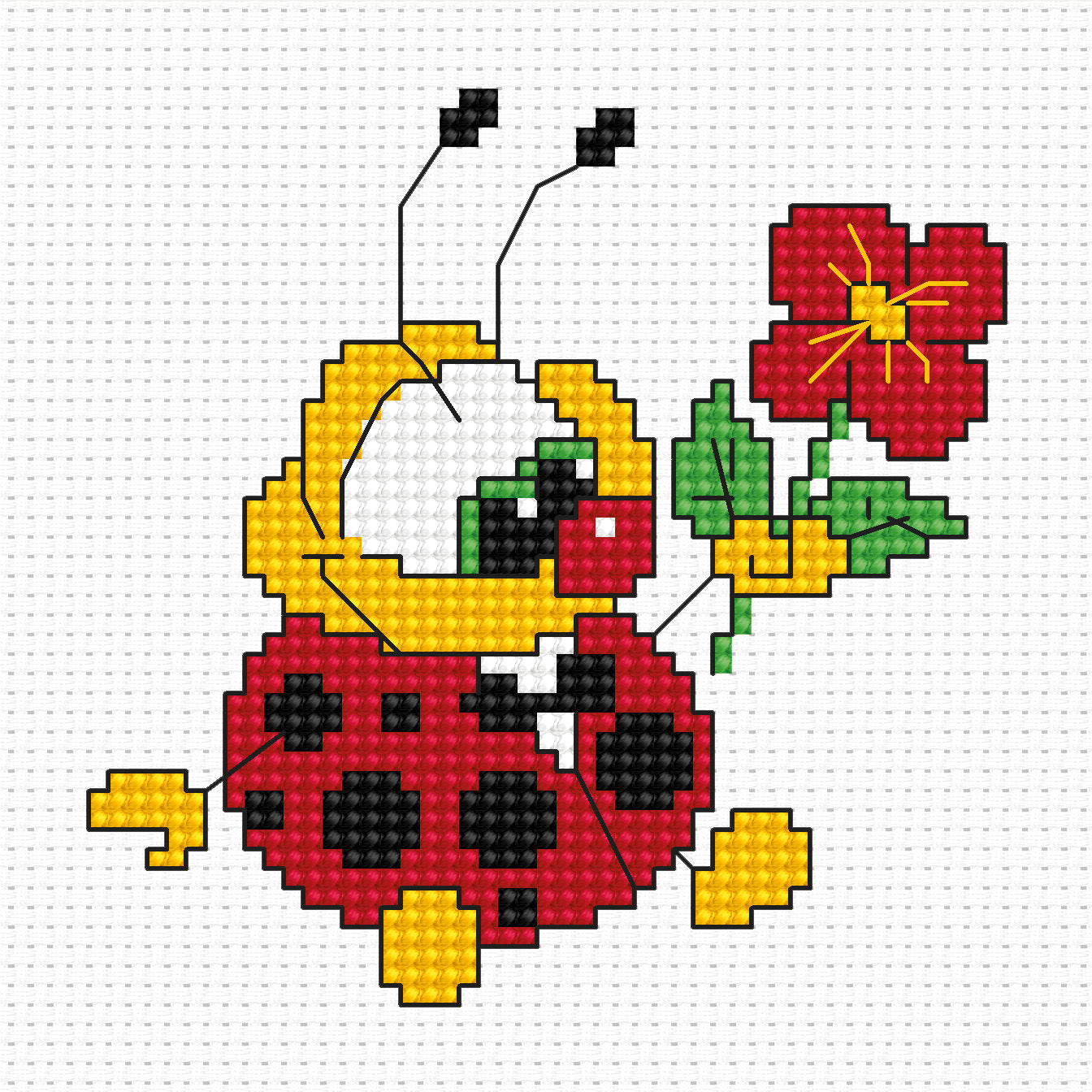 Cross Stitch Kit for Beginners - Kids Embroidery Kit B062
