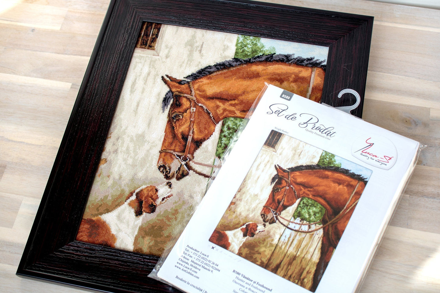 Cross Stitch Kit Luca-S - Hunter and Foxhound, B580