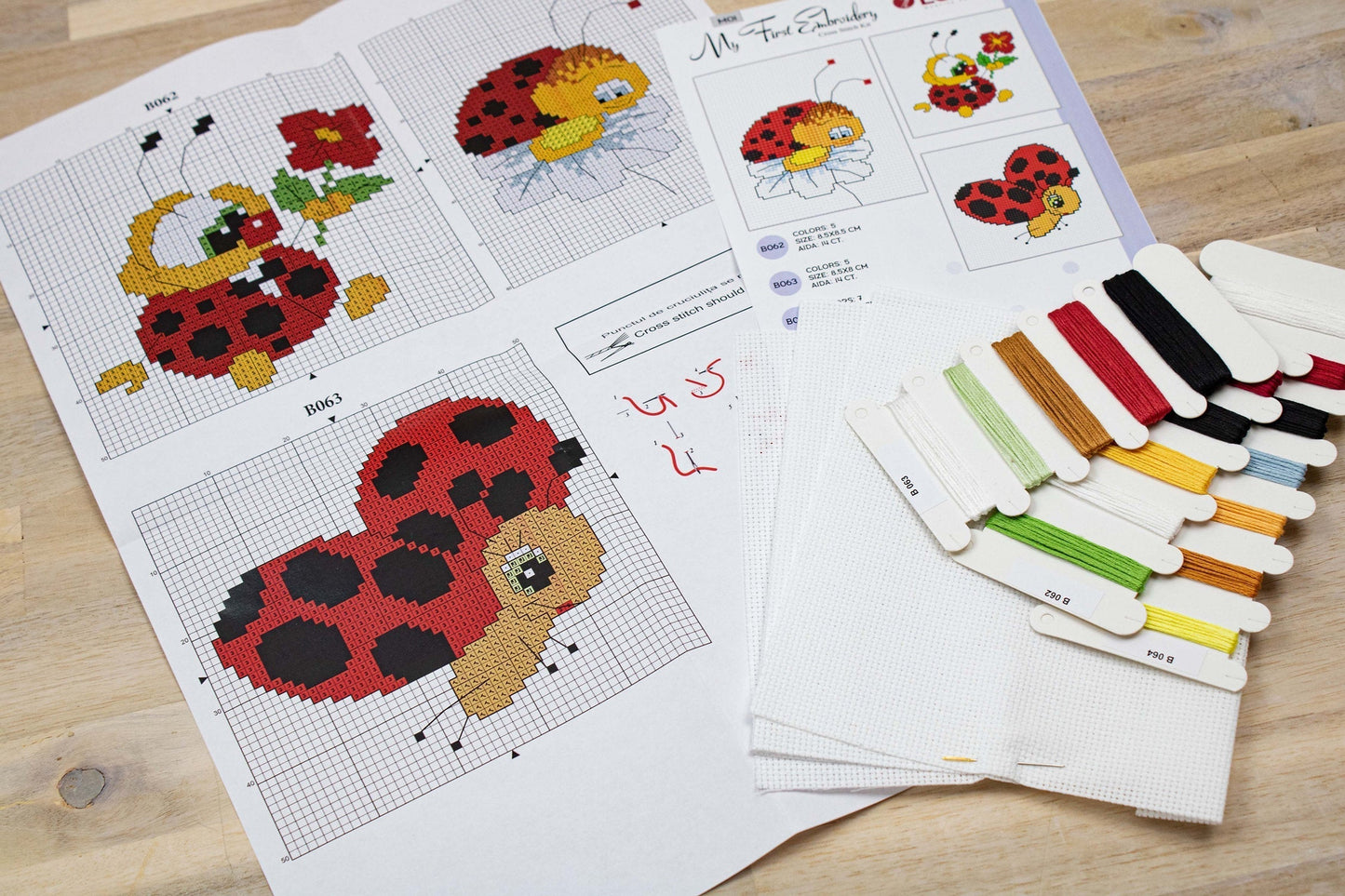 Cross Stitch Kit for Beginners - My First Embroidery M01