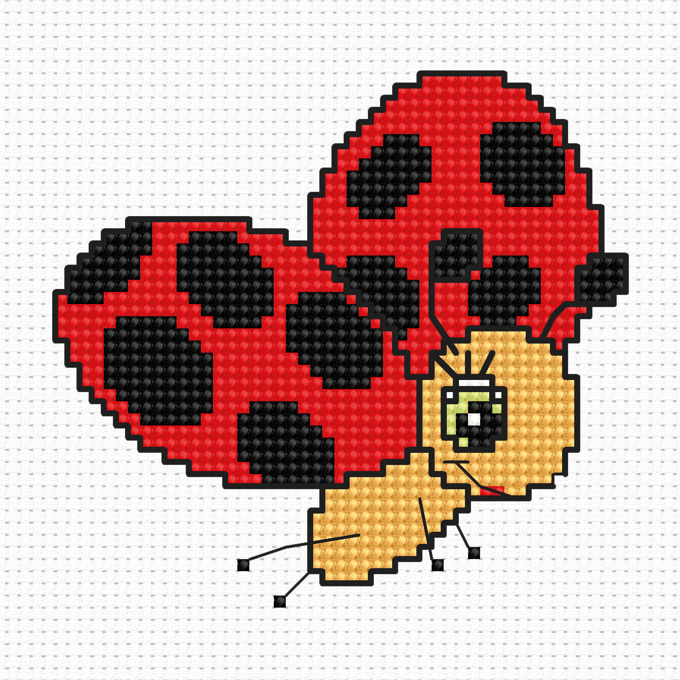 Cross Stitch Kit for Beginners - Kids Embroidery Kit B063