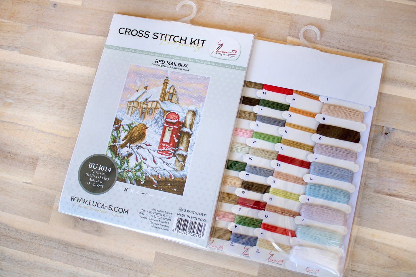 Cross Stitch Kit Luca-S - Red Mail Box, BU4014
