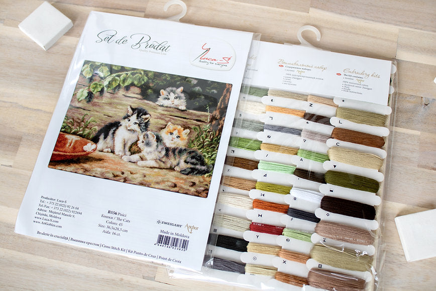 Cross Stitch Kit Luca-S - Kittens, B556
